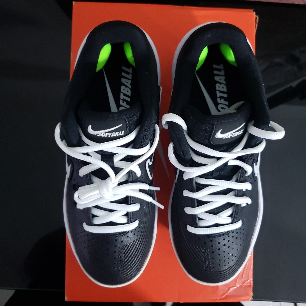 💯NEW Nike Zoom Hyperdiamond 3  Women's • Black/White/Black💯Original💯 - Picture 5 of 6
